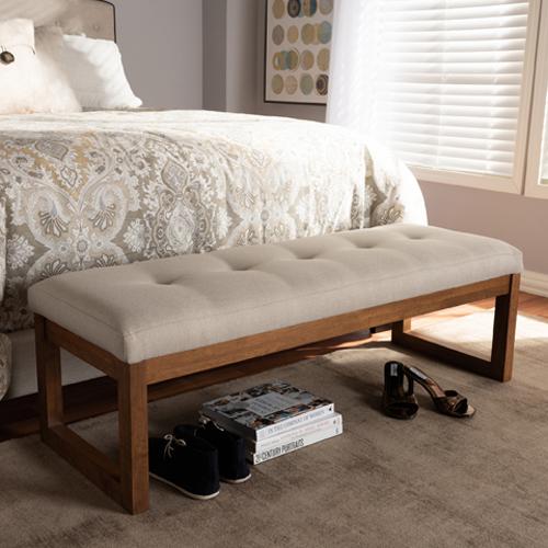 Baxton Studio Caramay Wood Bench