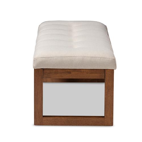 Baxton Studio Caramay Wood Bench alternate view