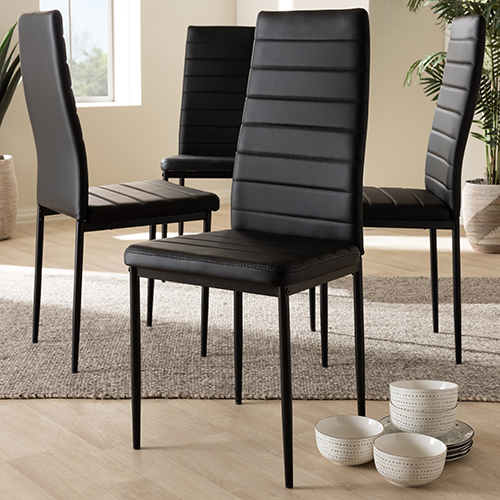 Baxton Studio Armand Dining Chairs - Set Of 4