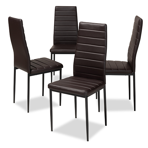Baxton Studio Armand Dining Chairs - Set Of 4