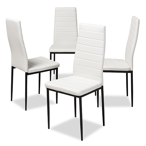 Baxton Studio Armand Dining Chairs - Set Of 4