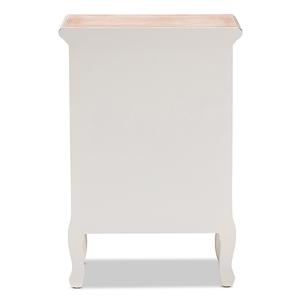 Baxton Studio Capucine 3 Drawer Wood Nightstand alternate view