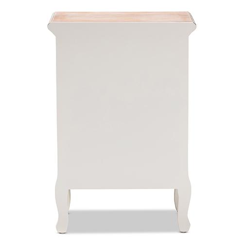 Baxton Studio Capucine 3 Drawer Wood Nightstand alternate view