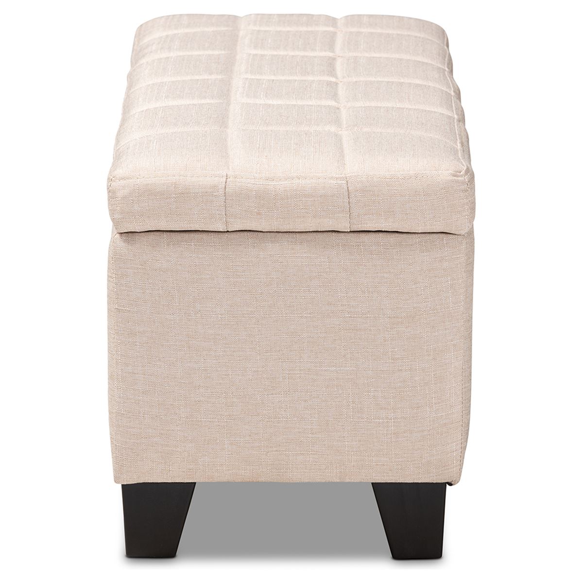 Baxton Studio Fera Collection Upholstered Storage Ottoman