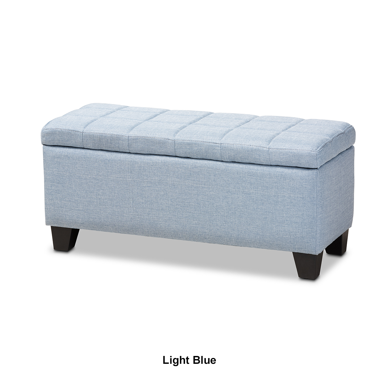 Baxton Studio Fera Collection Upholstered Storage Ottoman