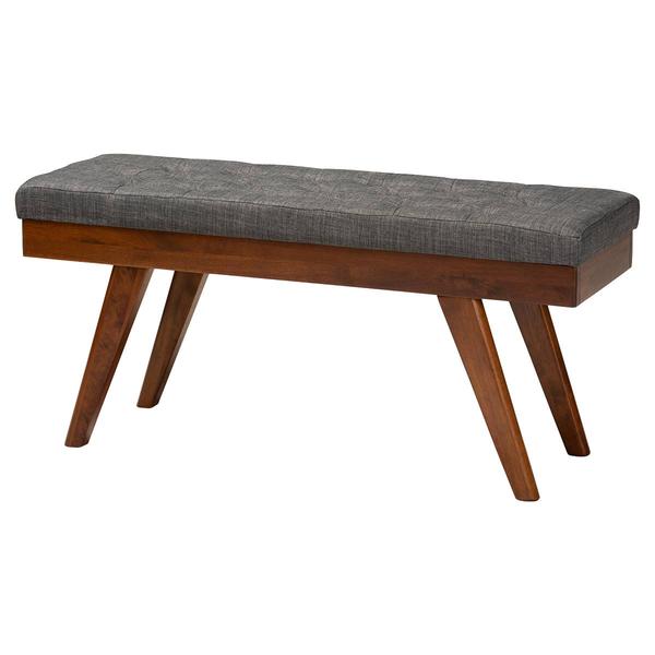 Baxton Studio Alona Wood Dining Bench alternate view