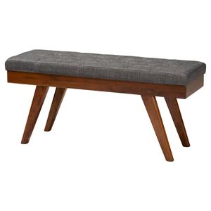 Baxton Studio Alona Wood Dining Bench alternate view