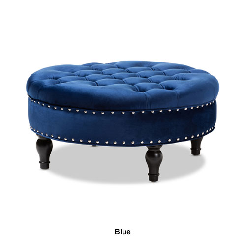 Baxton Studio Palfrey Cocktail Ottoman