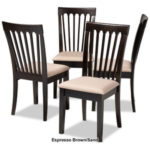 Baxton Studio Minette Wood Dining Chairs - Set of 4 alternate view