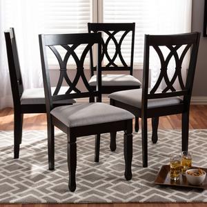 Baxton Studio Reneau Wood Dining Chairs - Set of 4