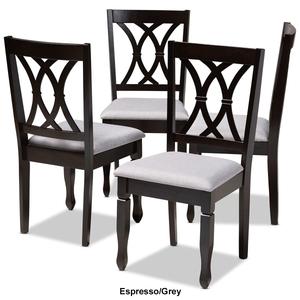 Baxton Studio Reneau Wood Dining Chairs - Set of 4 alternate view