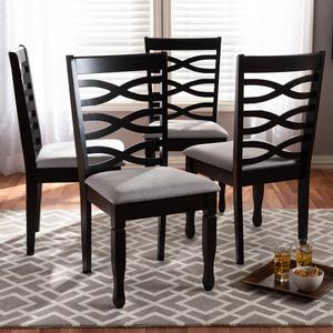 Baxton Studio Lanier Wood Dining Chairs - Set of 4