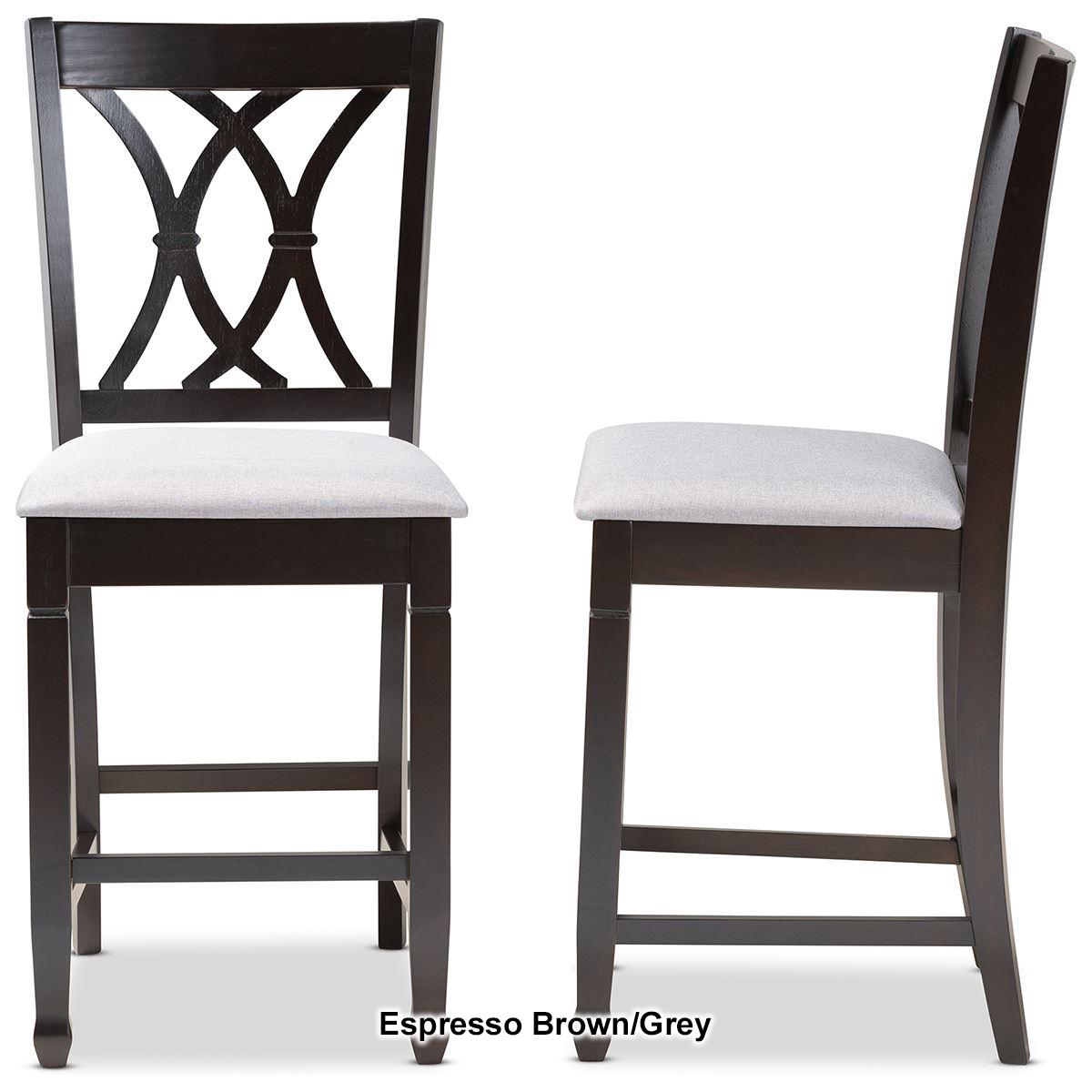 Baxton Studio Reneau Wood Counter Height Pub Chairs - Set Of 2