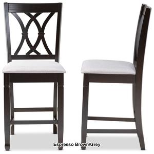 Baxton Studio Reneau Wood Counter Height Pub Chairs - Set of 2 alternate view
