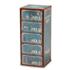 Baxton Studio Alba 5-Drawer Accent Storage Chest