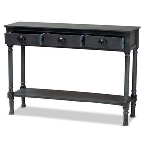 Baxton Studio Garvey French Wood 3-Drawer Entryway Console Table alternate view