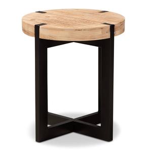 Baxton Studio Horace Natural Brown Finished Wood End Table alternate view