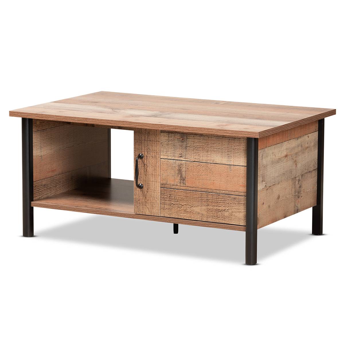 Baxton Studio Vaughan Oak Brown Finished Wood Coffee Table