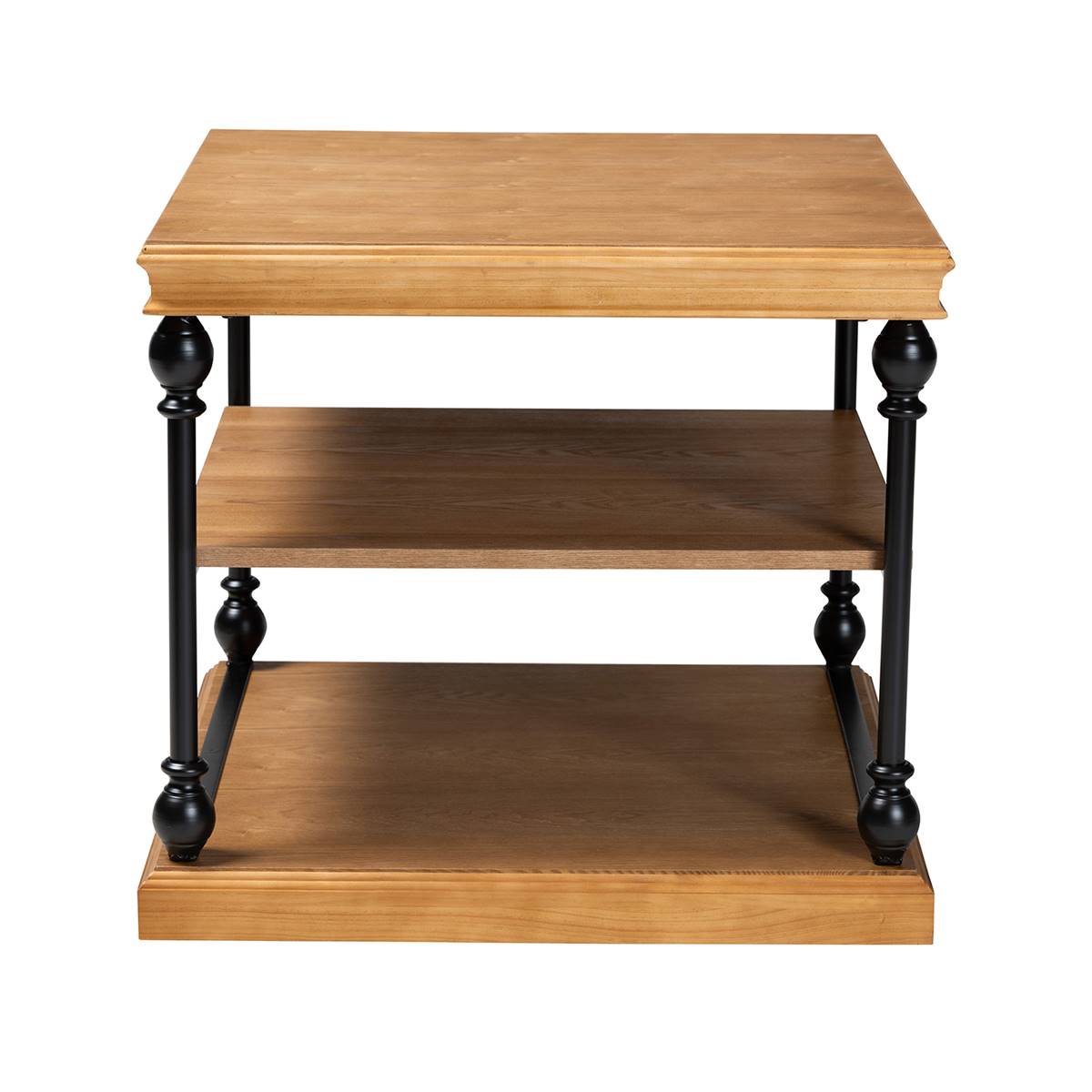 Baxton Studio Sebastian Wood 3-Tier End Table