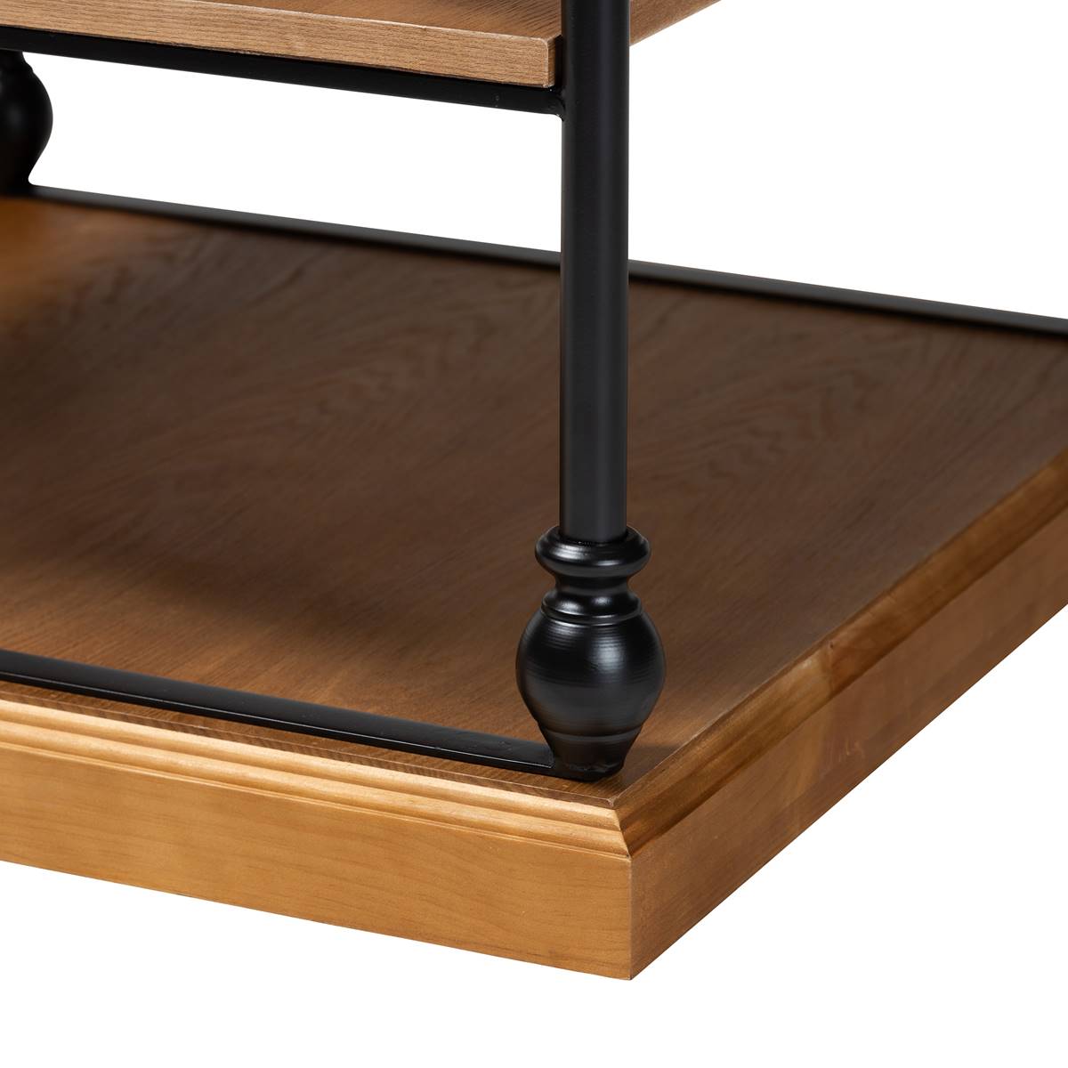 Baxton Studio Sebastian Wood 3-Tier End Table