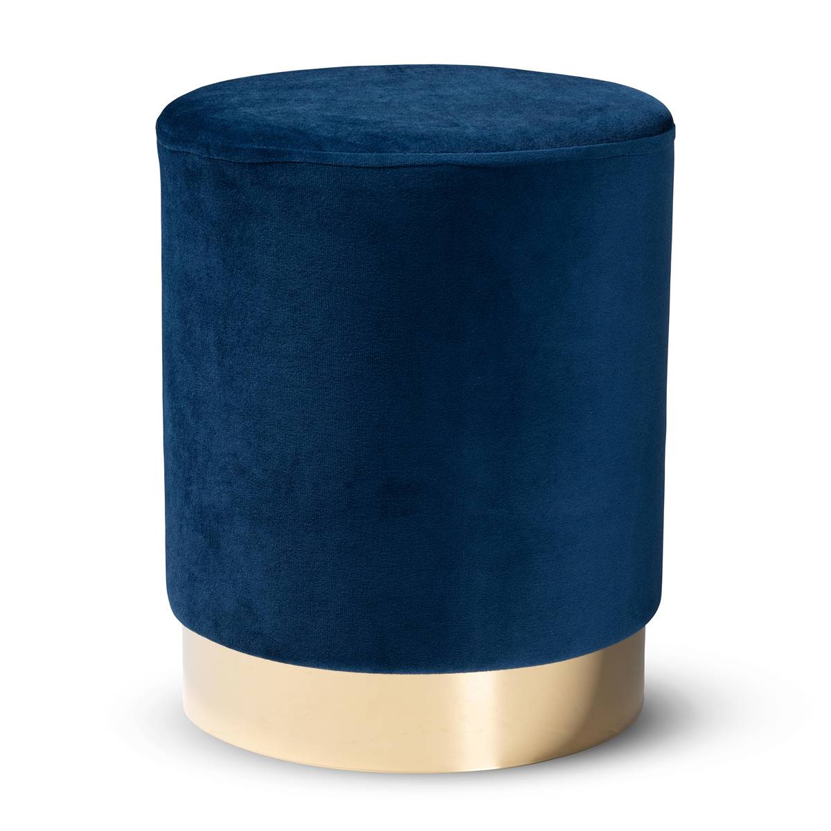 Baxton Studio Chaela Glam & Luxe Velvet Fabric Ottoman