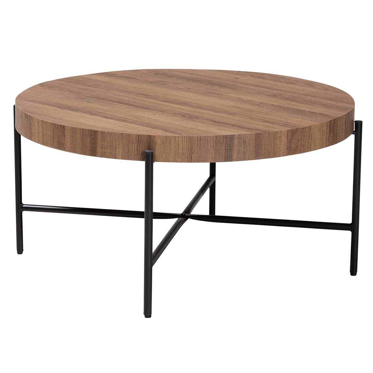 Baxton Studio Umar Modern Walnut Finished Wood Coffee Table