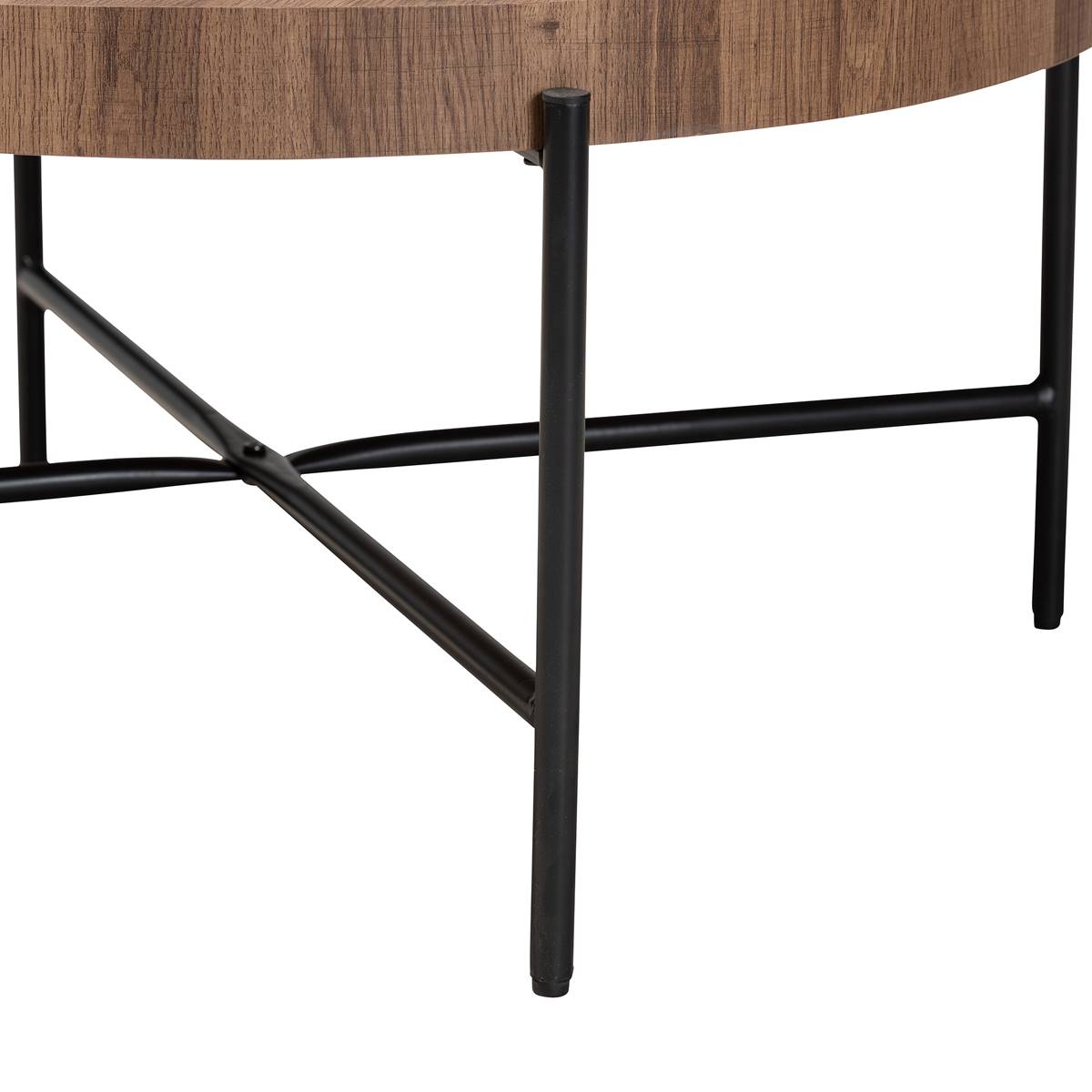 Baxton Studio Umar Modern Walnut Finished Wood Coffee Table