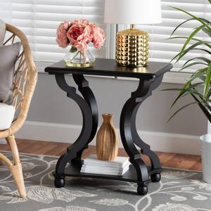 Baxton Studio Cianna Traditional Wood End Table alternate view