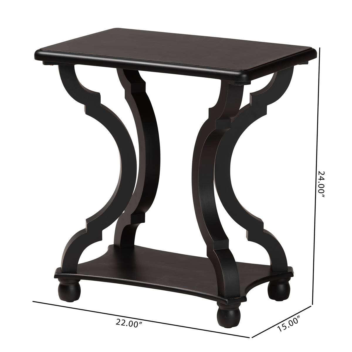 Baxton Studio Cianna Traditional Wood End Table