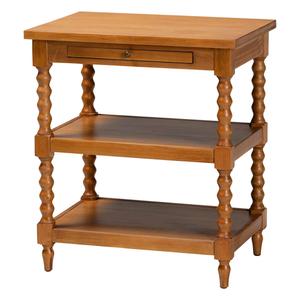 Baxton Studio Imogene Retro-Modern Wood End Table alternate view