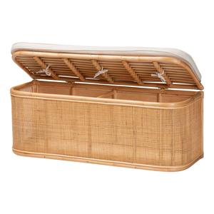 bali & pari Ishana Bohemian Natural Rattan Storage Bench alternate view