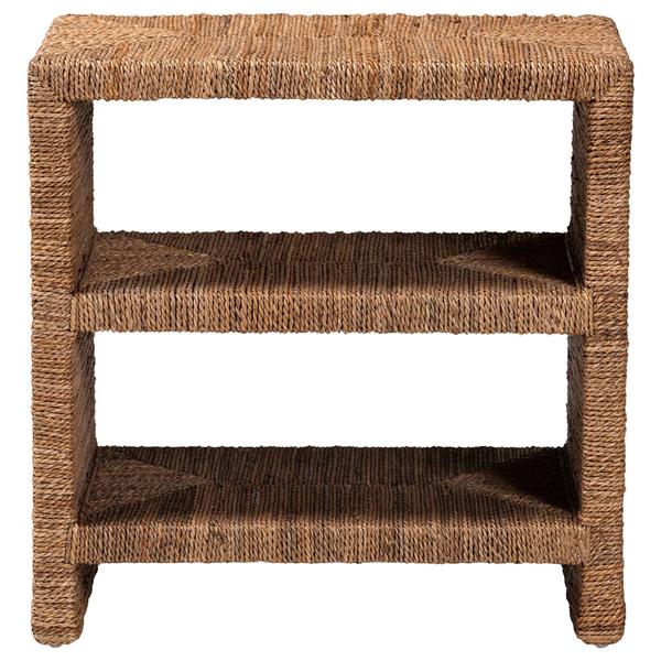 bali & pari Liza Bohemian Natural Seagrass End Table alternate view