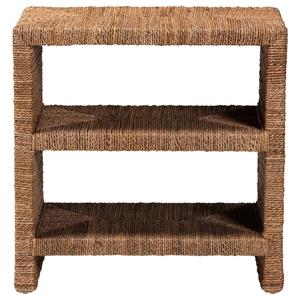 bali & pari Liza Bohemian Natural Seagrass End Table alternate view