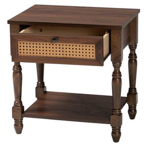 Baxton Studio Roden Transitional Dark Brown Nightstand alternate view
