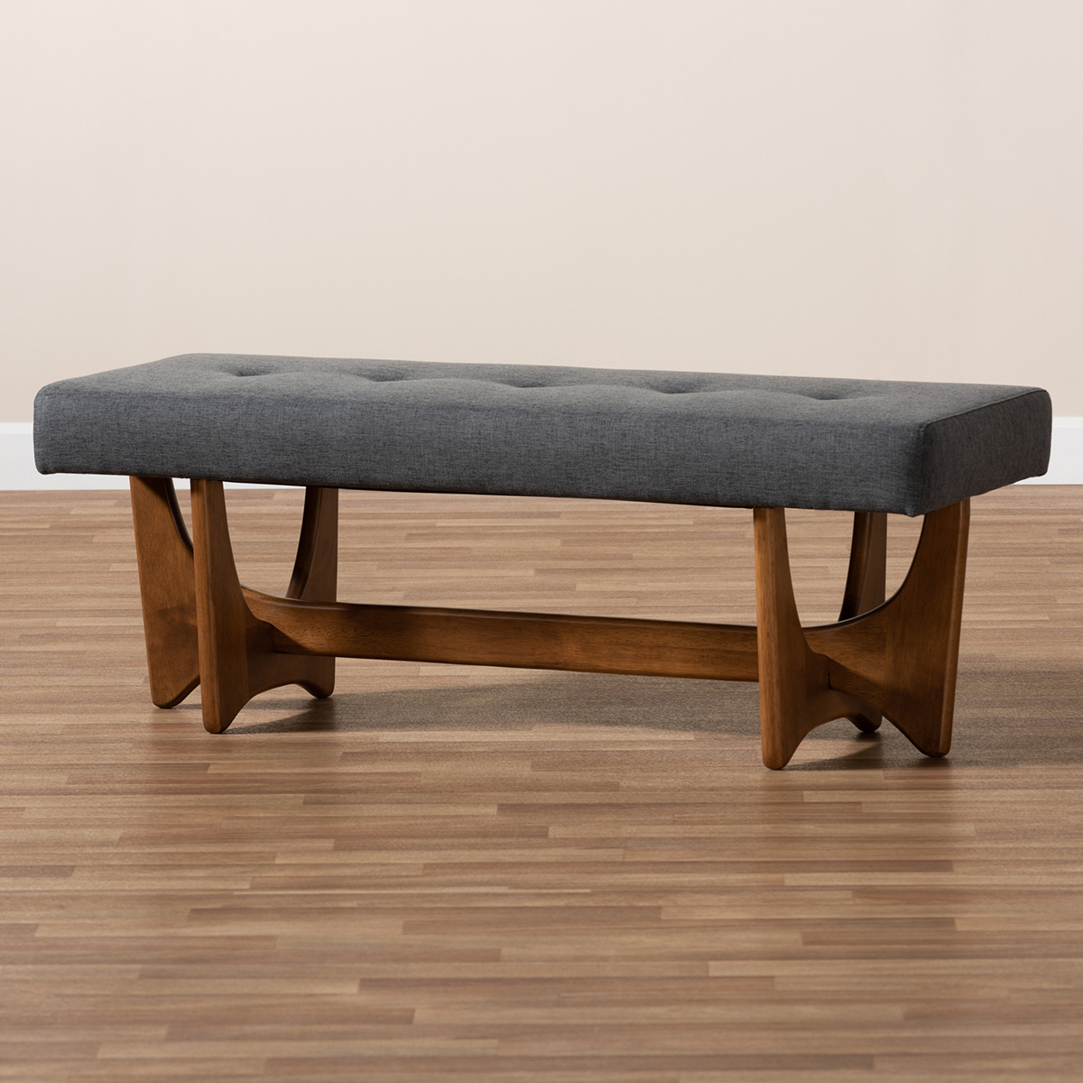 Baxton Studio Theo Upholstered Bench