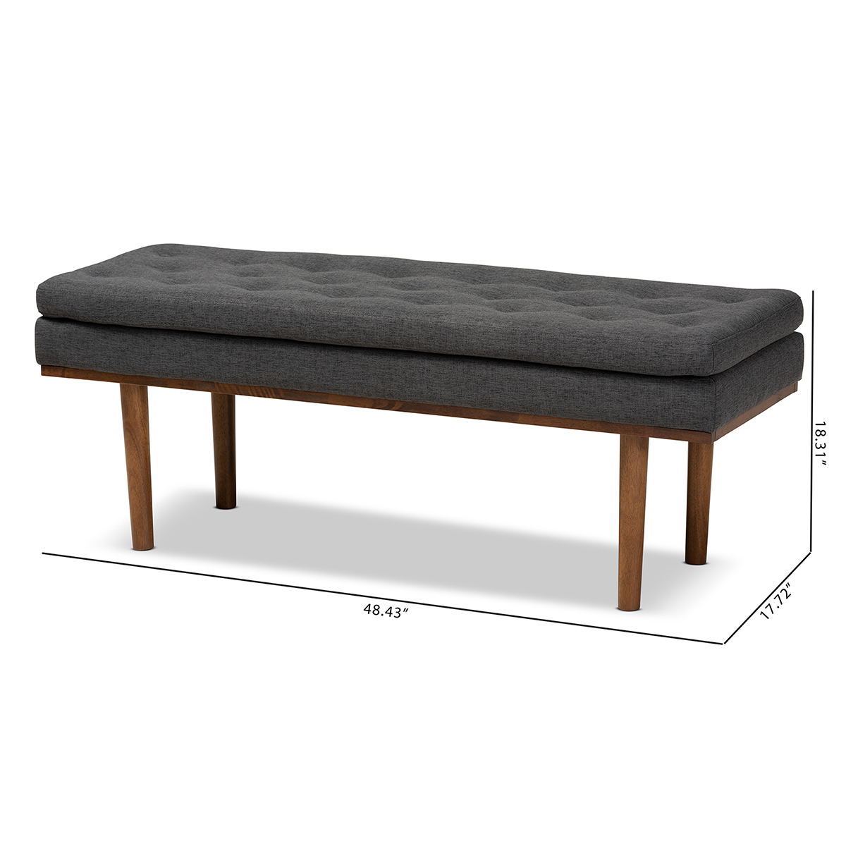 Baxton Studio Arne Wood Bench