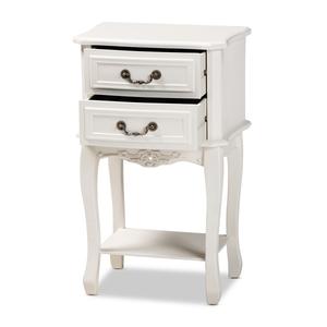 Baxton Studio Gabrielle French Country 2 Drawer Nightstand alternate view