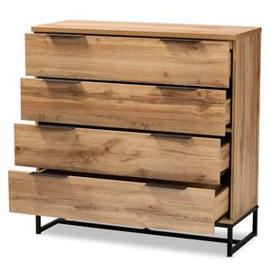 Baxton Studio Reid Modern and Contemporary 4 Drawer Dresser alternate view