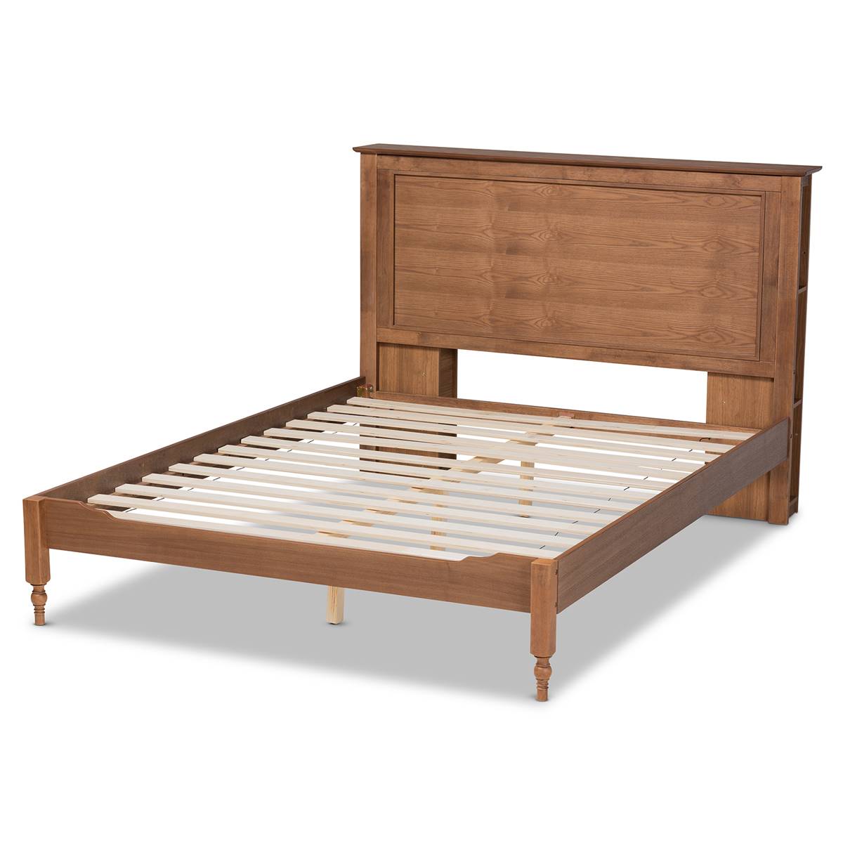 Baxton Studio Danielle Full Size Platform Bed With Shelves