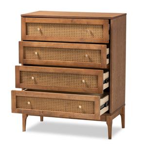 Baxton Studio Ramiel Modern Ash Walnut Wood 4-Drawer Chest alternate view