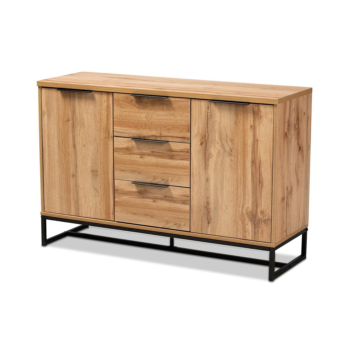 Baxton Studio Reid Modern 2 Drawer Sideboard Buffet