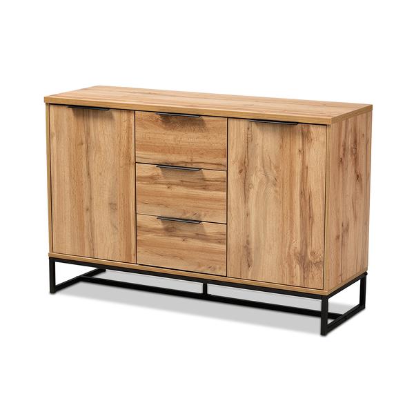 Baxton Studio Reid Modern 2 Drawer Sideboard Buffet