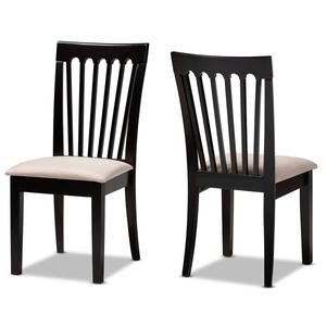 Baxton Studio Minette 2pc. Wood Dining Chair Set