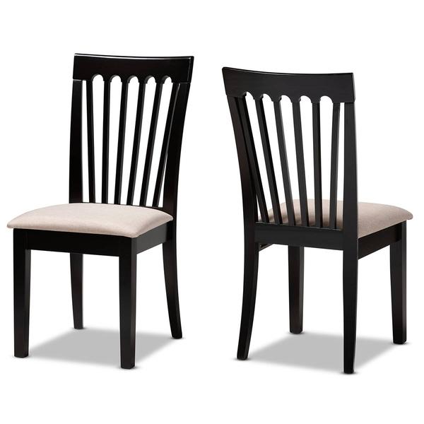 Baxton Studio Minette 2pc. Wood Dining Chair Set