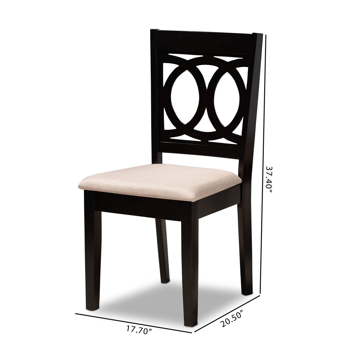 Baxton Studio Lenoir 2pc. Dining Chair Set