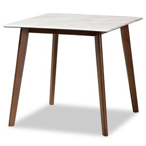 Baxton Studio Kaylee Walnut Brown Finished Wood Dining Table
