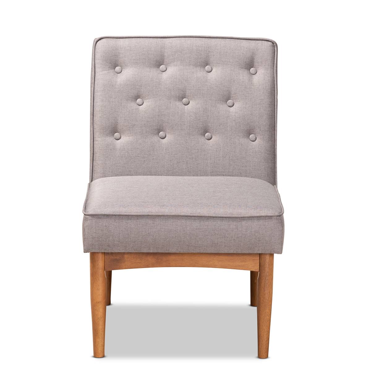 Baxton Studio Riordan Fabric & Brown Finished Wood Dining Chair