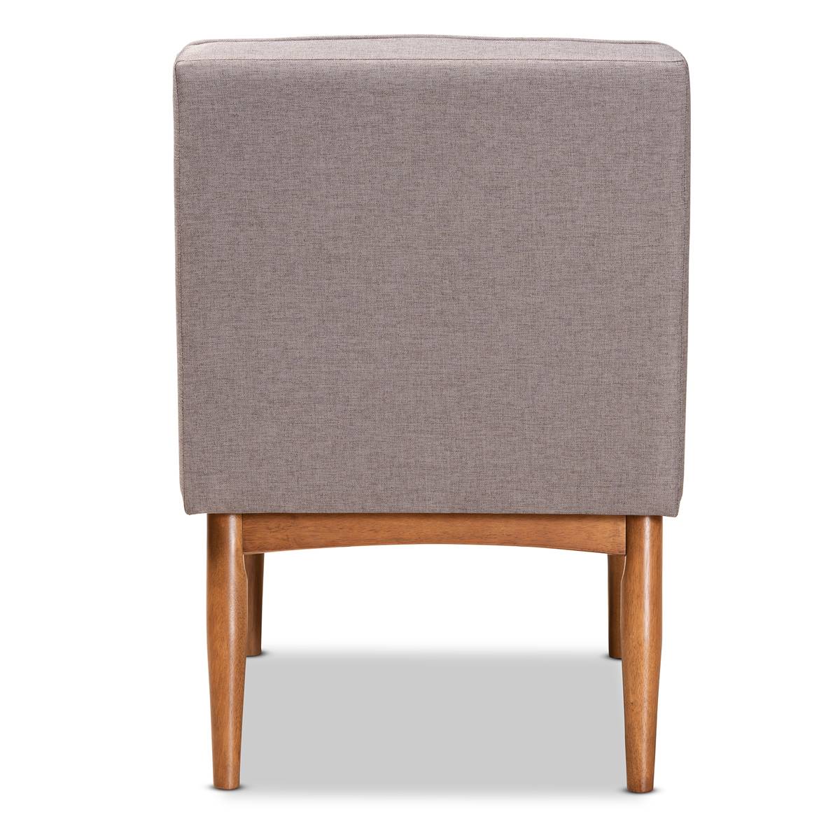 Baxton Studio Riordan Fabric & Brown Finished Wood Dining Chair
