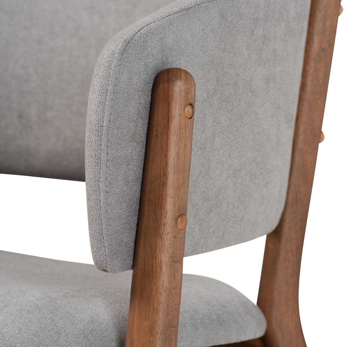 Baxton Studio Baron Fabric 2pc. Living Room Accent Chair Set