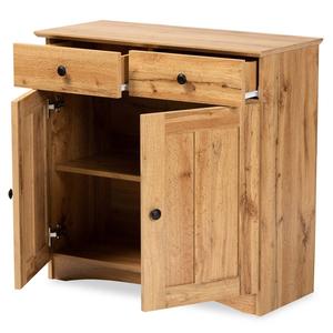 Baxton Studio Lauren Modern Wood 2-Door Buffet Kitchen Cabinet alternate view